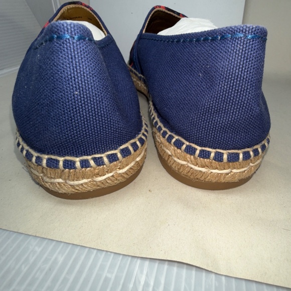 Prada Blue Canvas Logo Embroidered Espadrille with Dust Bag SIZE 38 - Picture 7 of 7